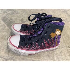 CONVERSE ALL-STAR Girl's Youth Frozen 2 Princess‎ Anna Hi-Top Sneaker Size 11